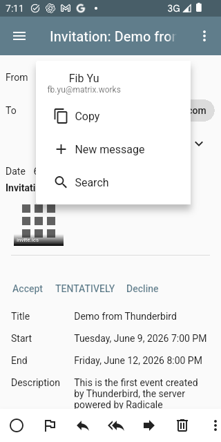 Contact interactions