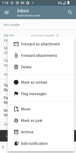 Bulk message actions