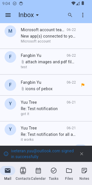Pebox unified inbox